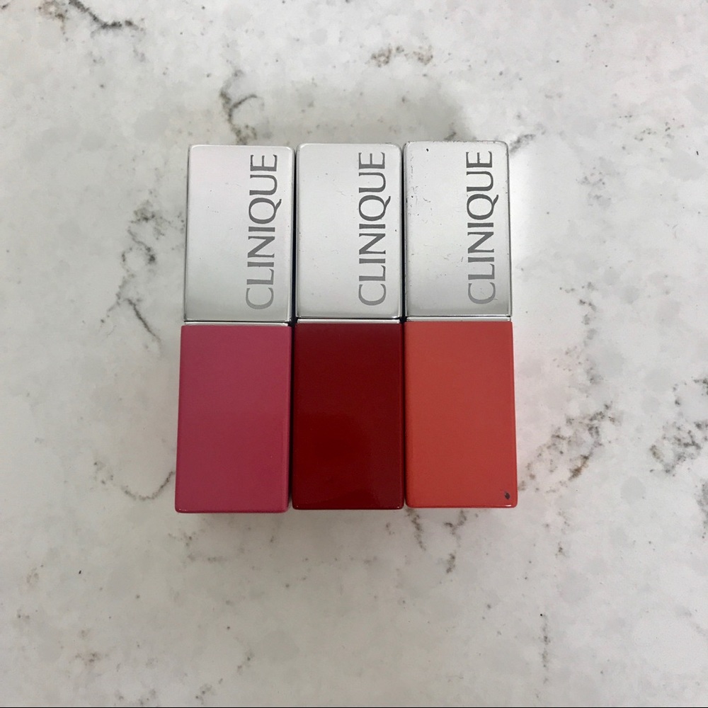 3 Clinique lip pop colors